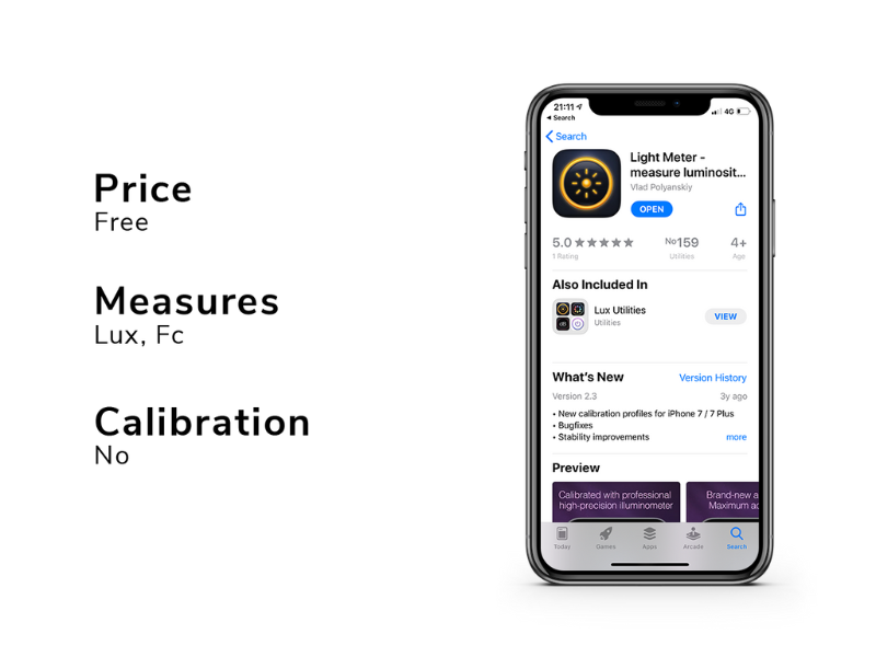 App Lux Light Meter Pro Sleep is a Skill